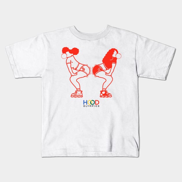 Twerkathon Kids T-Shirt by artofbryson